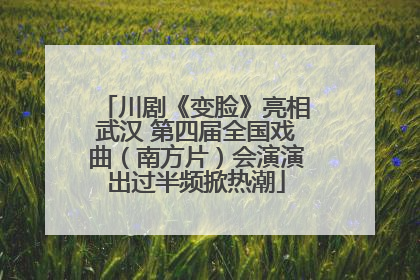 川剧《变脸》亮相武汉 第四届全国戏曲（南方片）会演演出过半频掀热潮