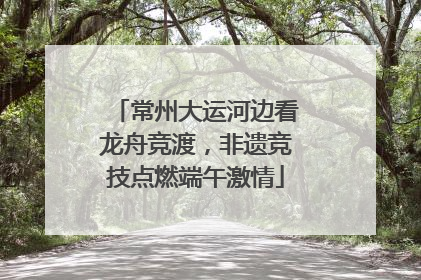 常州大运河边看龙舟竞渡，非遗竞技点燃端午激情