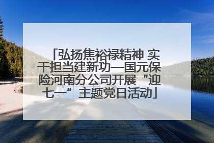 弘扬焦裕禄精神 实干担当建新功—国元保险河南分公司开展“迎七一”主题党日活动