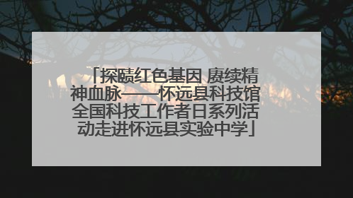 探赜红色基因 赓续精神血脉——怀远县科技馆全国科技工作者日系列活动走进怀远县实验中学