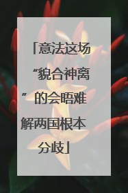 意法这场“貌合神离”的会晤难解两国根本分歧
