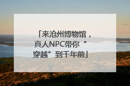 来沧州博物馆，真人NPC带你“穿越”到千年前