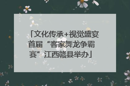 文化传承+视觉盛宴 首届“客家舞龙争霸赛”江西赣县举办