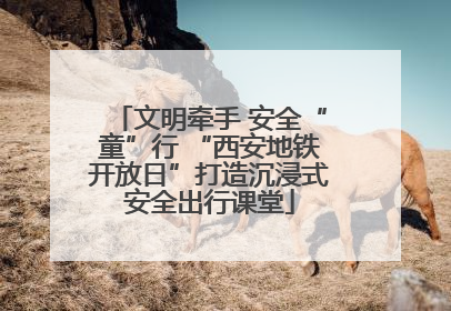 文明牵手 安全“童”行 “西安地铁开放日”打造沉浸式安全出行课堂