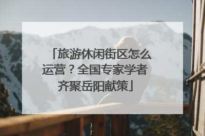 旅游休闲街区怎么运营？全国专家学者齐聚岳阳献策