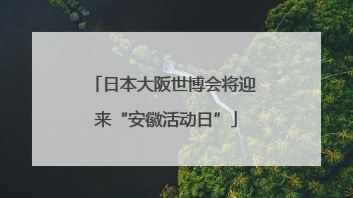 日本大阪世博会将迎来“安徽活动日”