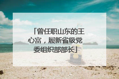 曾任职山东的王心富，履新省级党委组织部部长