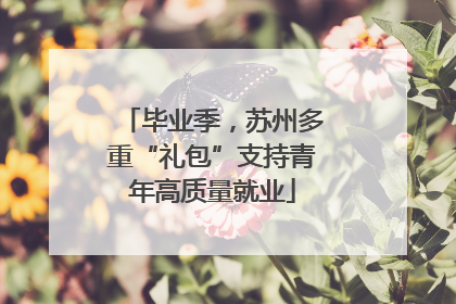 毕业季，苏州多重“礼包”支持青年高质量就业