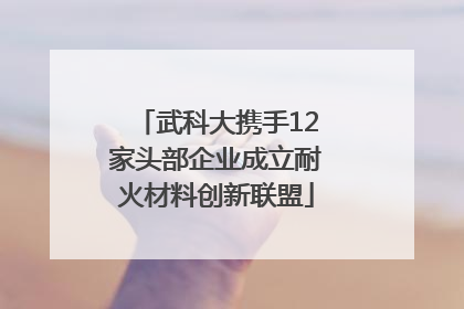 武科大携手12家头部企业成立耐火材料创新联盟