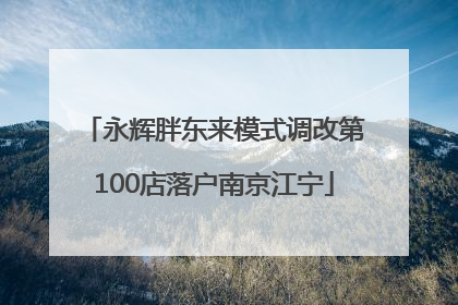 永辉胖东来模式调改第100店落户南京江宁