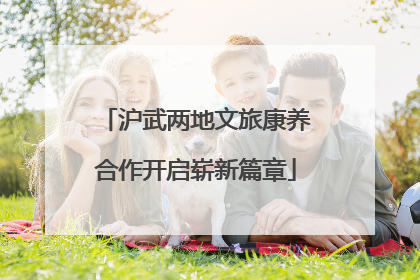 沪武两地文旅康养合作开启崭新篇章