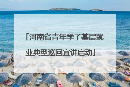 河南省青年学子基层就业典型巡回宣讲启动