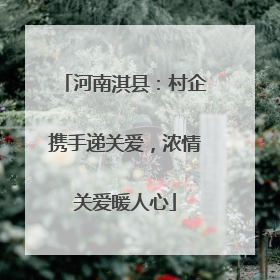 河南淇县：村企携手递关爱，浓情关爱暖人心