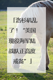 洛杉矶乱了！“美国现役海军陆战队正高度戒备”