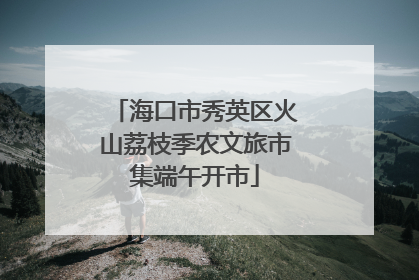 海口市秀英区火山荔枝季农文旅市集端午开市