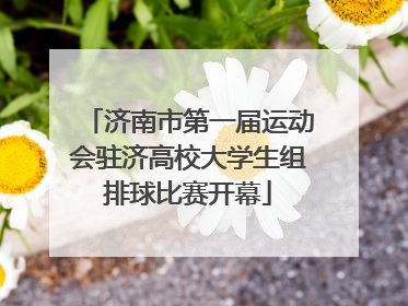 济南市第一届运动会驻济高校大学生组排球比赛开幕