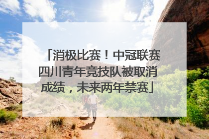 消极比赛！中冠联赛四川青年竞技队被取消成绩，未来两年禁赛