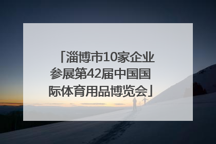 淄博市10家企业参展第42届中国国际体育用品博览会