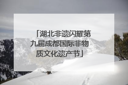 湖北非遗闪耀第九届成都国际非物质文化遗产节
