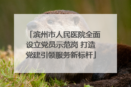 滨州市人民医院全面设立党员示范岗 打造党建引领服务新标杆
