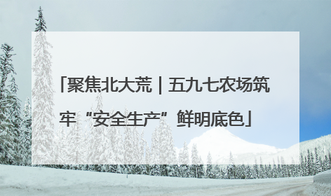聚焦北大荒｜五九七农场筑牢“安全生产”鲜明底色