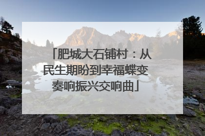 肥城大石铺村：从民生期盼到幸福蝶变奏响振兴交响曲
