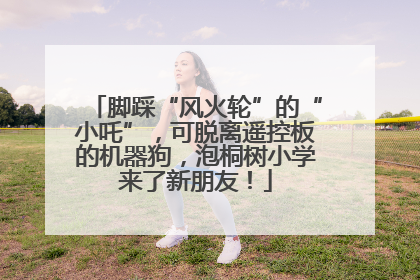 脚踩“风火轮”的“小吒”，可脱离遥控板的机器狗，泡桐树小学来了新朋友！