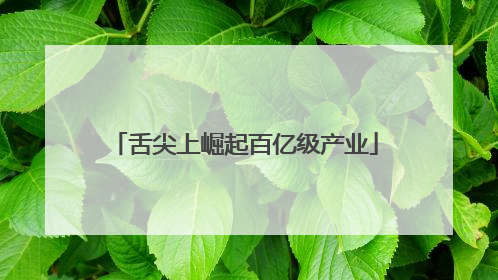 舌尖上崛起百亿级产业