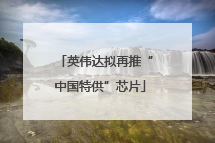 英伟达拟再推“中国特供”芯片