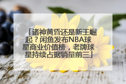 诸神黄昏还是新王崛起？闲鱼发布NBA球星商业价值榜，老牌球星持续占据销量前三