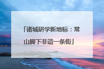 诸城研学新地标：常山脚下非遗一条街