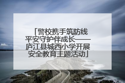 警校携手筑防线 平安守护伴成长——庐江县城西小学开展安全教育主题活动