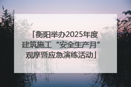 衡阳举办2025年度建筑施工“安全生产月”观摩暨应急演练活动