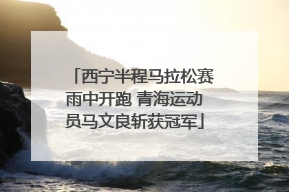 西宁半程马拉松赛雨中开跑 青海运动员马文良斩获冠军