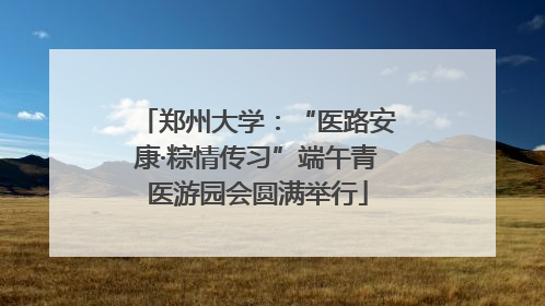 郑州大学：“医路安康·粽情传习”端午青医游园会圆满举行