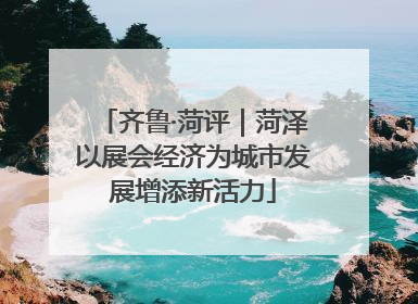 齐鲁·菏评｜菏泽以展会经济为城市发展增添新活力