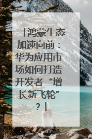 鸿蒙生态加速向前：华为应用市场如何打造开发者“增长新飞轮”？