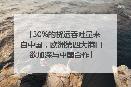 30%的货运吞吐量来自中国，欧洲第四大港口欲加深与中国合作