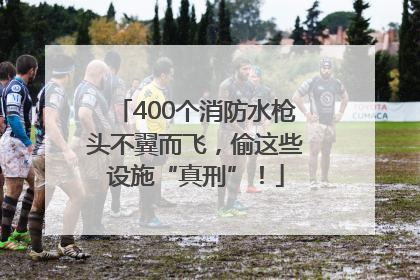 400个消防水枪头不翼而飞,偷这些设施“真刑”!