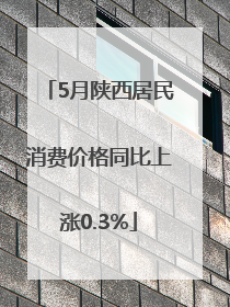 5月陕西居民消费价格同比上涨0.3%