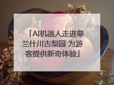AI机器人走进皋兰什川古梨园 为游客提供新奇体验